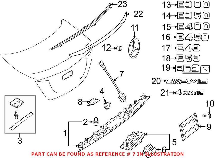 Mercedes Park Assist Camera - Rear 0009056206